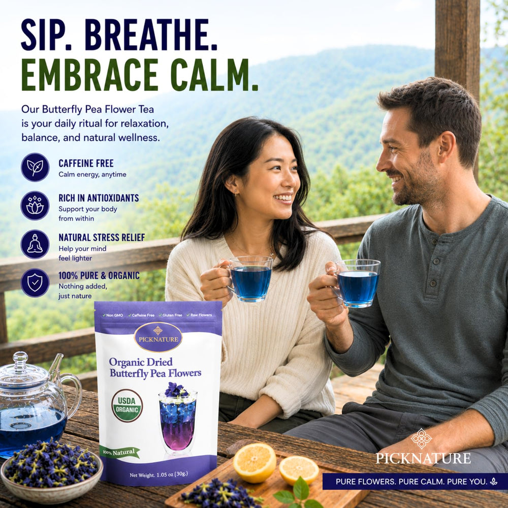 PICKNATURE blue cocktail and blue cupcake demonstrating natural food coloring use