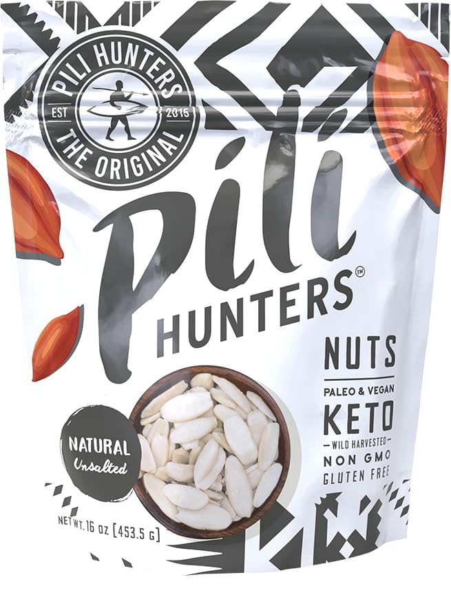 Pili Hunters front packaging showing 1 lb bag and clean ingredients benefit convenience