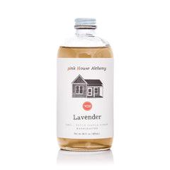 Pink House Alchemy front packaging showing 16 oz bottle and label benefit small-batch quality