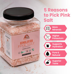 Pink Pantry crystals sprinkled on steak, enhancing flavor and visual appeal