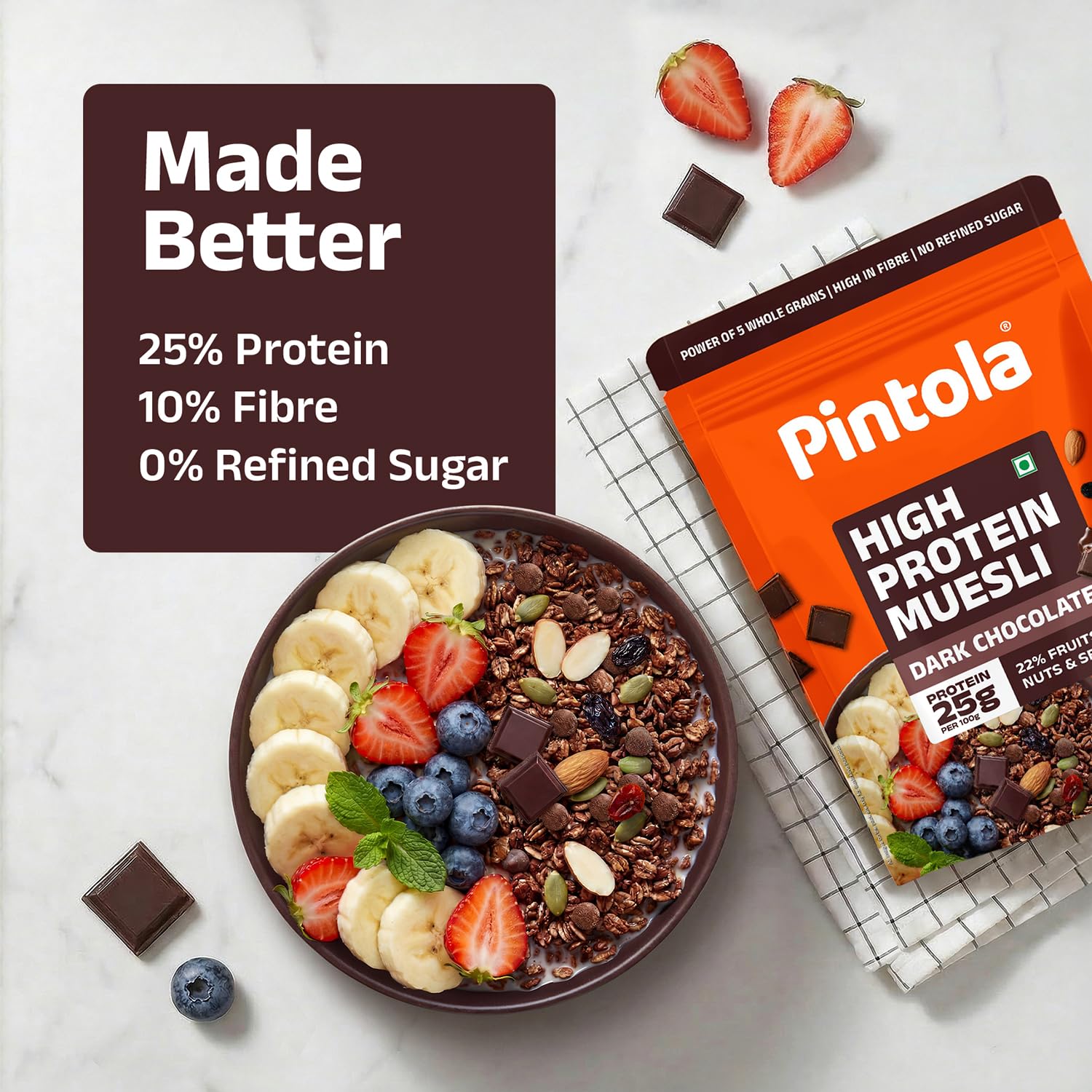 Pintola nutrition label and ingredients visible for informed choices
