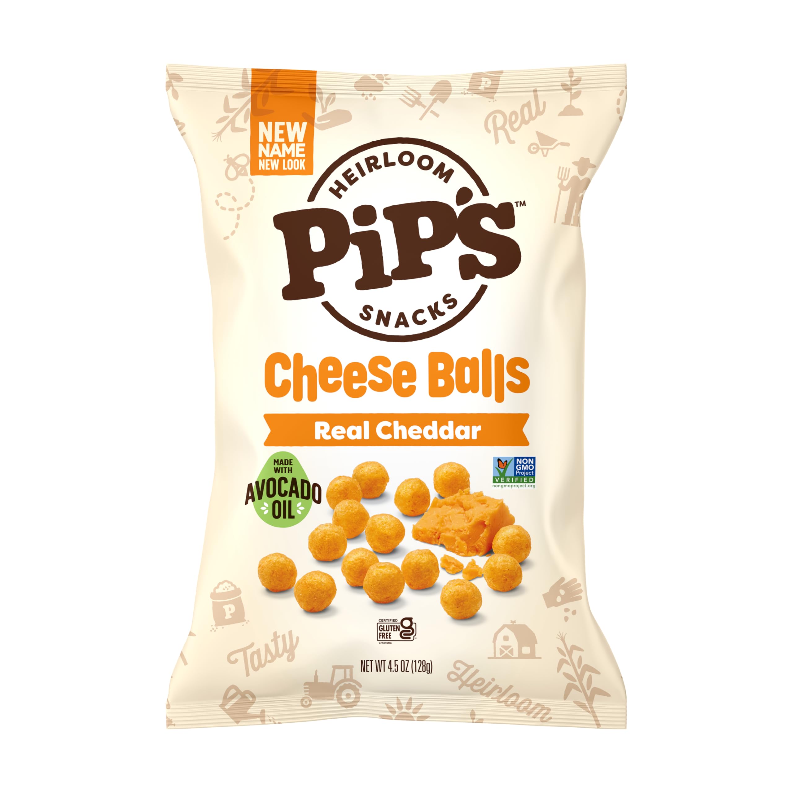 Pipcorn close-up of cheesy crunch texture highlighting satisfying crispness