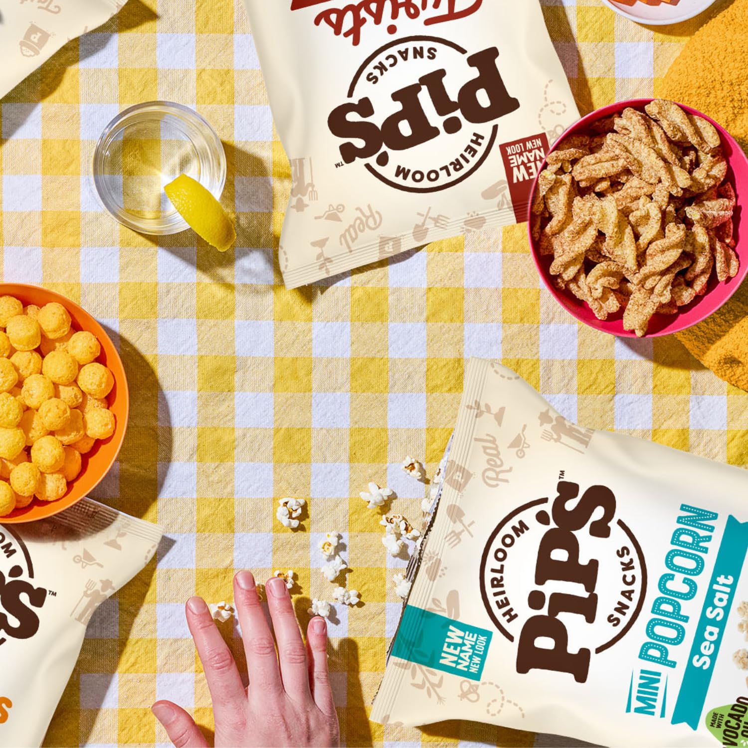 Pipcorn family sharing mini popcorn showing everyday snack enjoyment