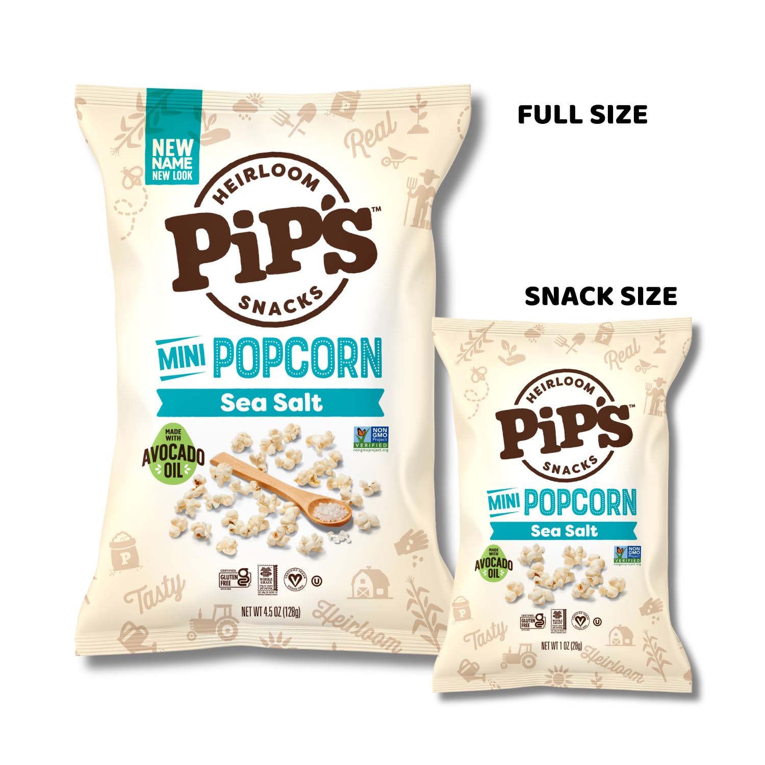 Pipcorn pack of 24 stacked to show bulk value and storage-ready boxes