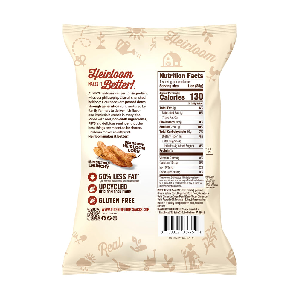 Pipcorn single-serve pouch opened showing ready-to-eat convenience benefit