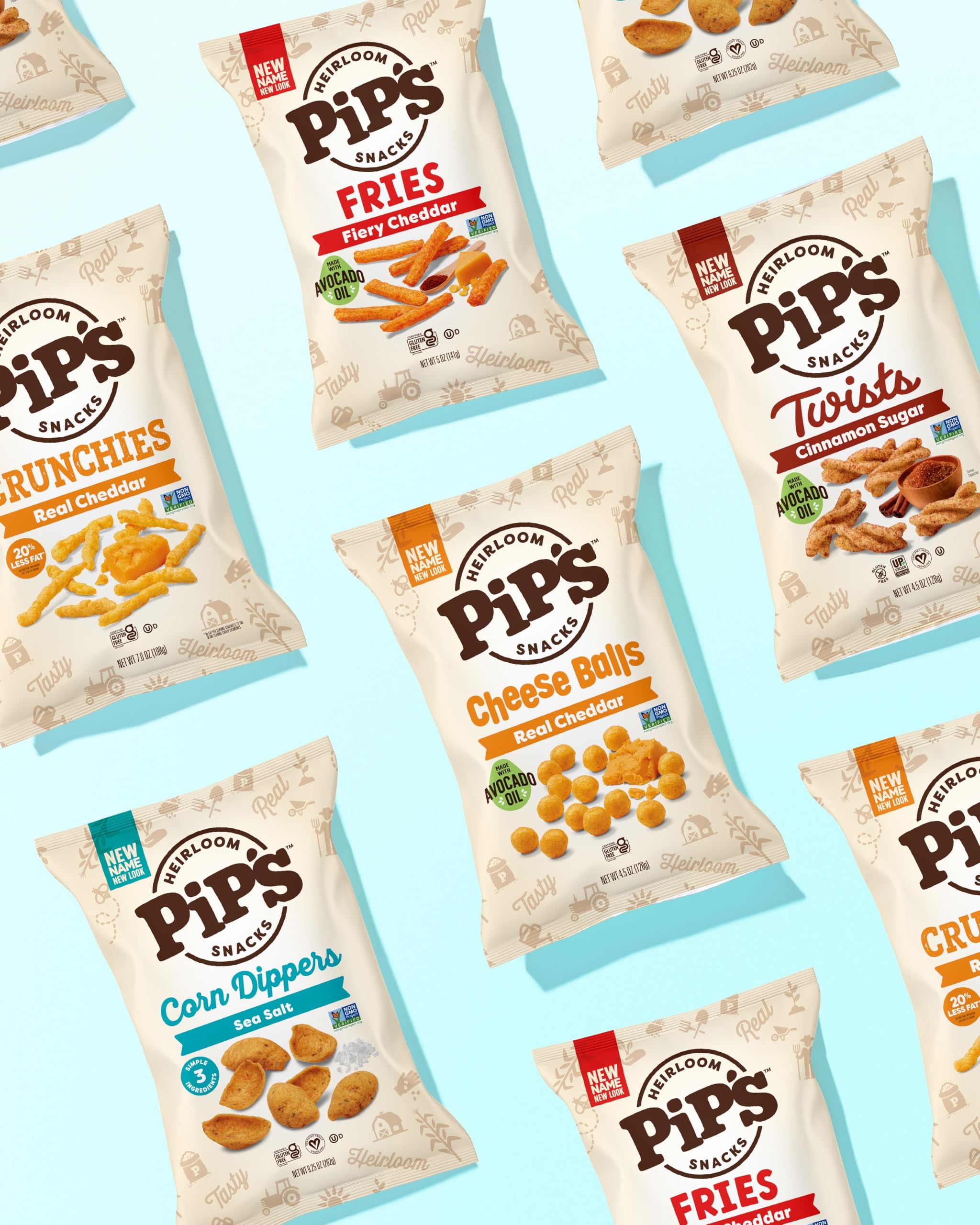 Pipcorn bag next to coffee mug illustrating compact size and portion control