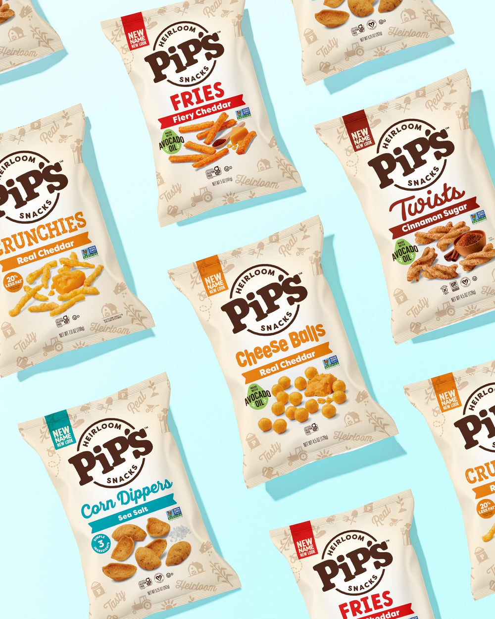 Pipcorn bag next to coffee mug illustrating compact size and portion control