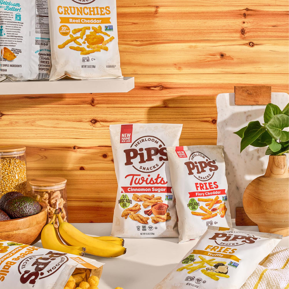 Pipcorn twist held in hand showing size and portion-control benefit