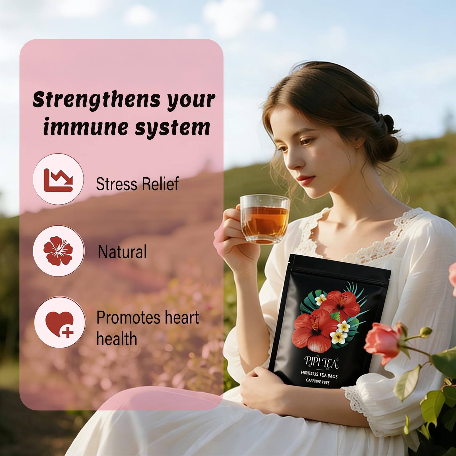 PIPI TEA iced pitcher showcasing refreshing cold-brew convenience