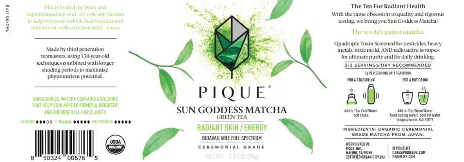 PIQUE whisked matcha in a bowl demonstrating smooth froth and calming ritual