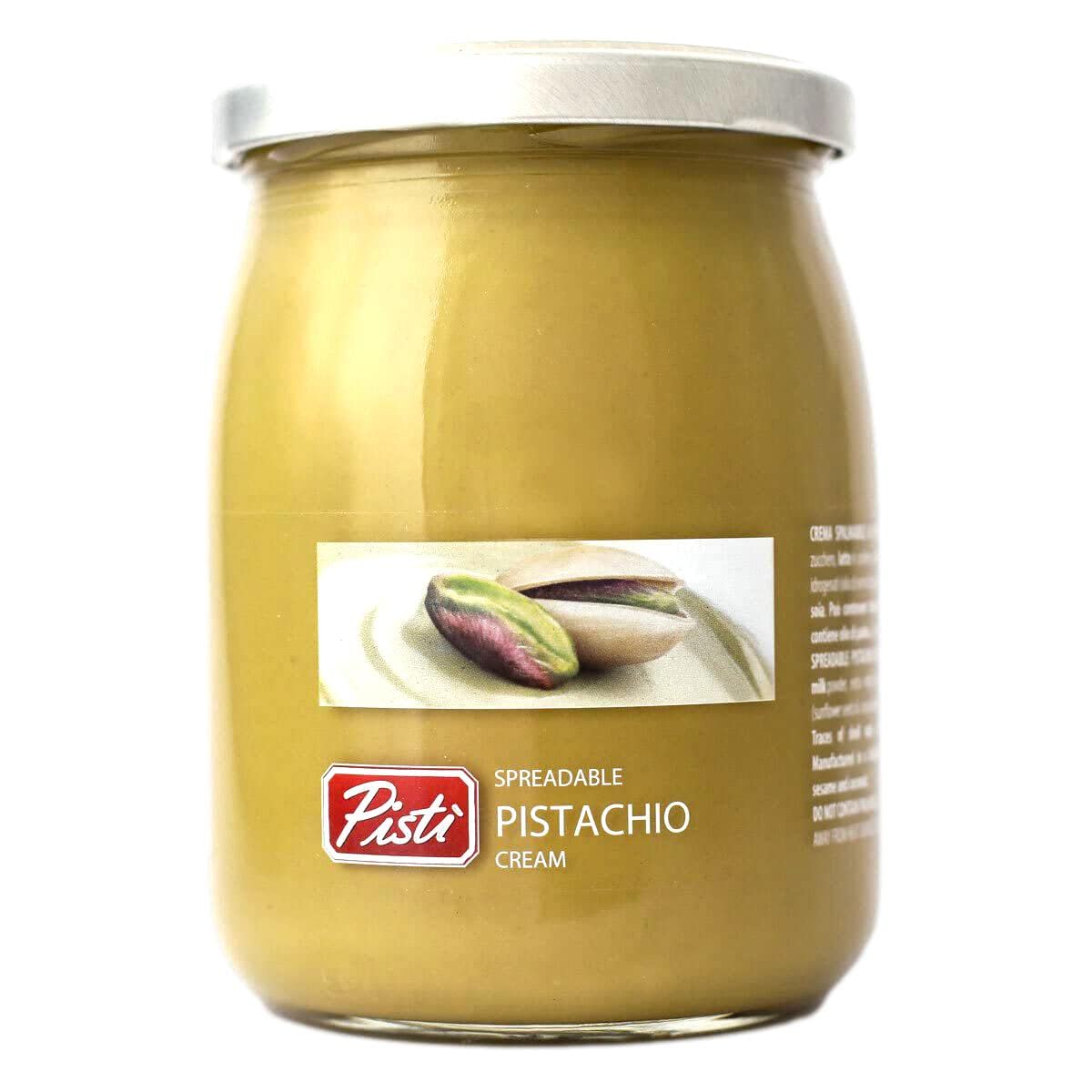 Pistì close-up cream texture highlighting smooth spreadability and richness