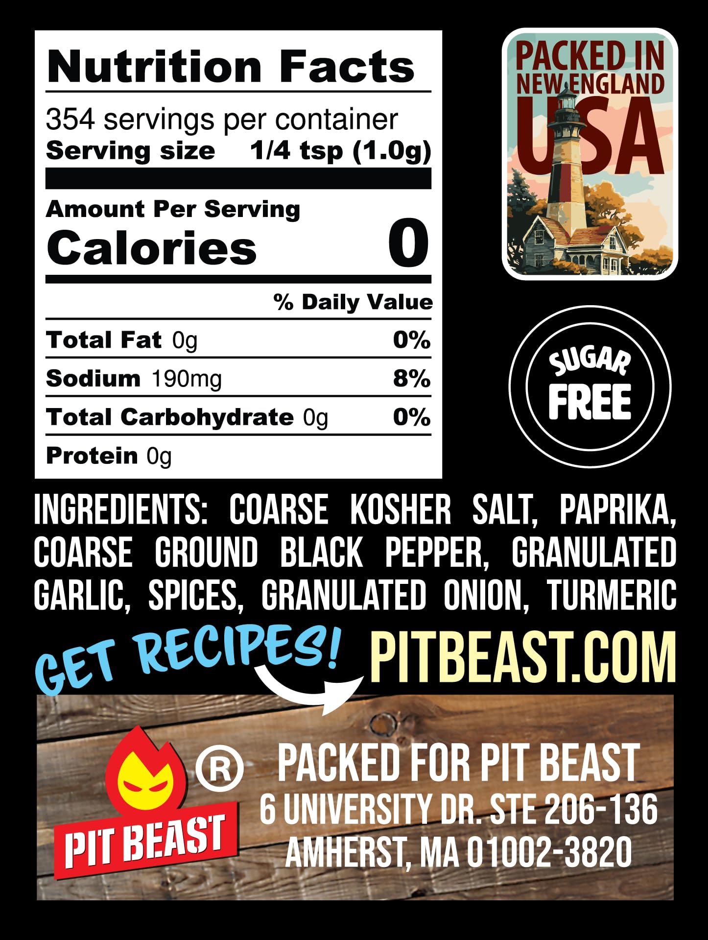Pit Beast spices arranged to display premium ingredient variety