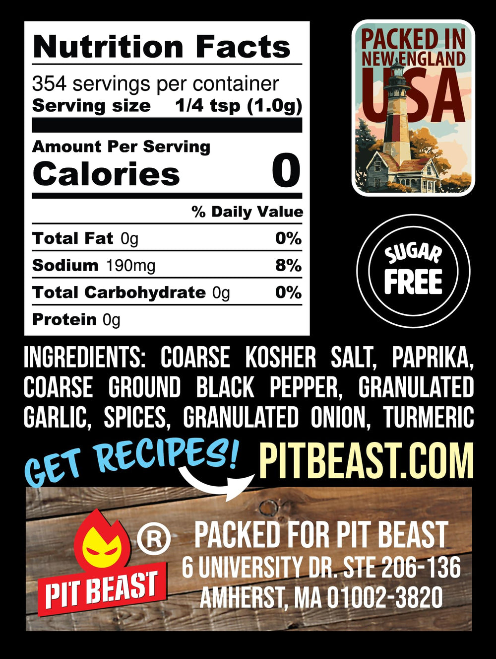 Pit Beast spices arranged to display premium ingredient variety