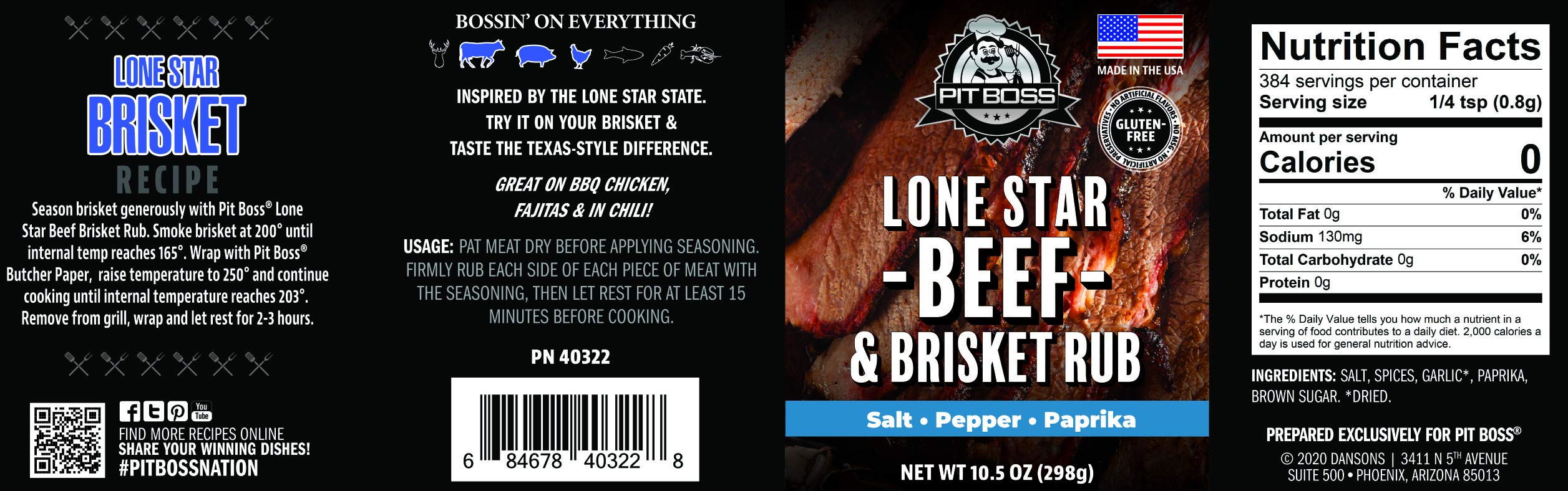 PIT BOSS Lone Star rub coarse texture close-up highlighting seasoning granules