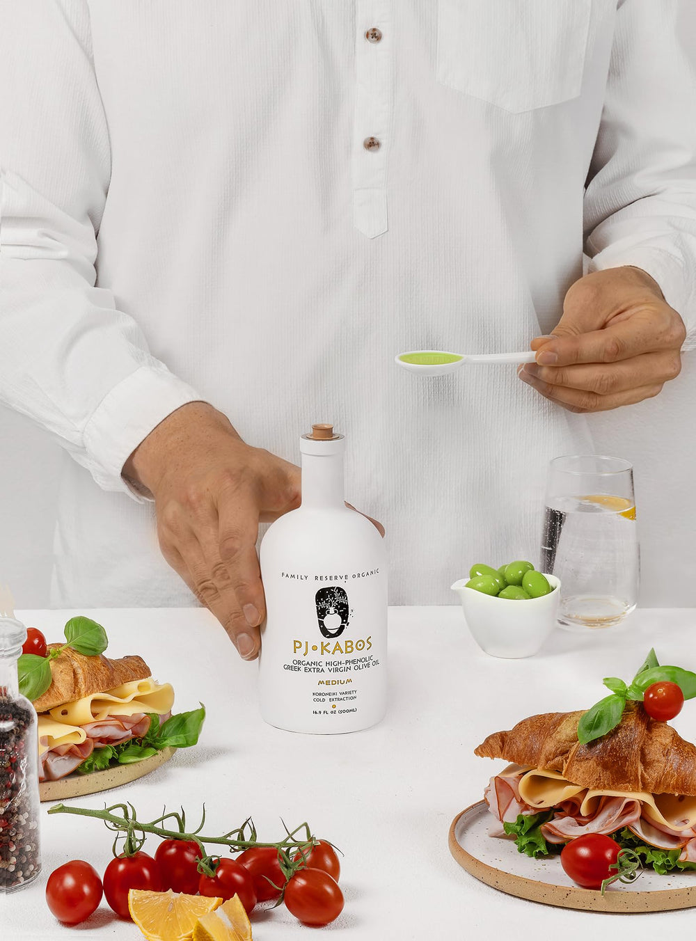 P.J. KABOS bottle gift setup conveying premium presentation for gifting