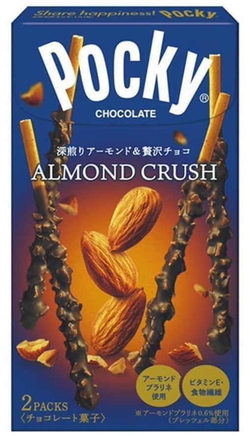 Planet Allstars mango Pocky stick close-up showing textured mango coating and vivid color