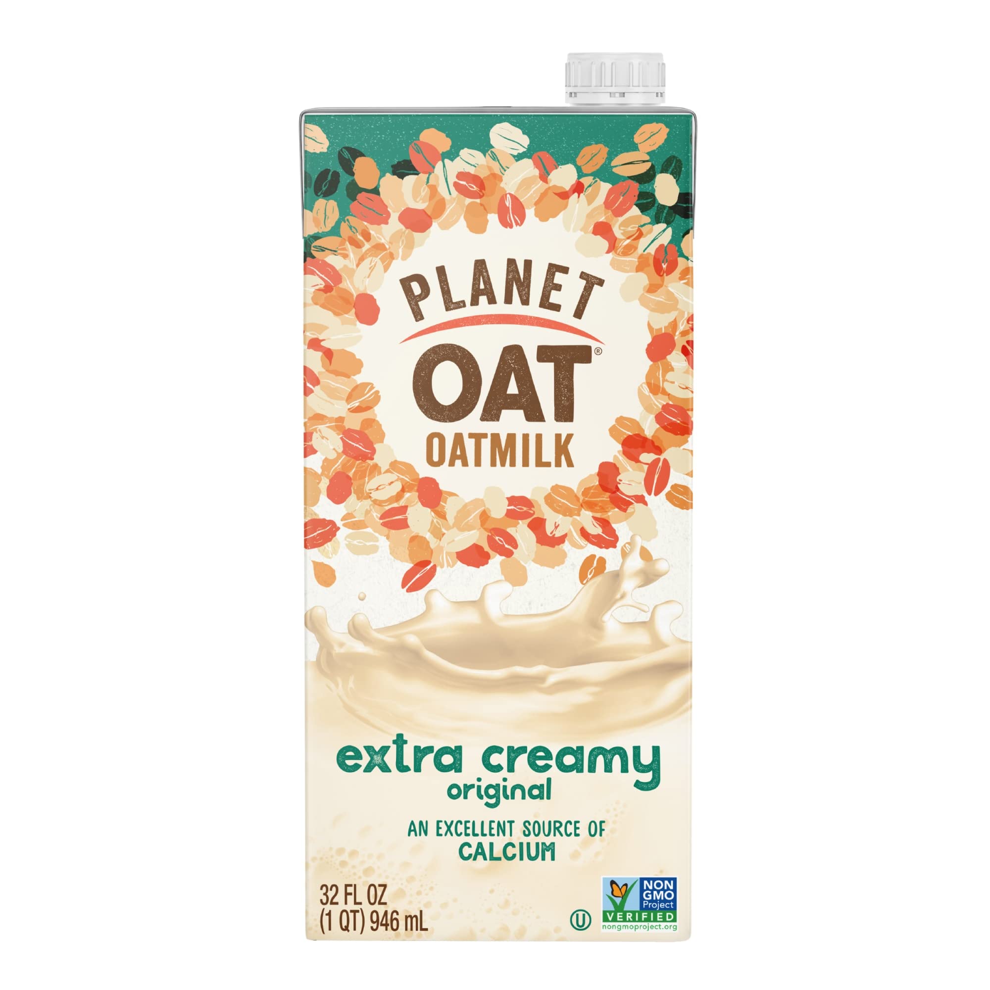 Planet Oat front packaging showing brand and creamy oatmilk for easy identification