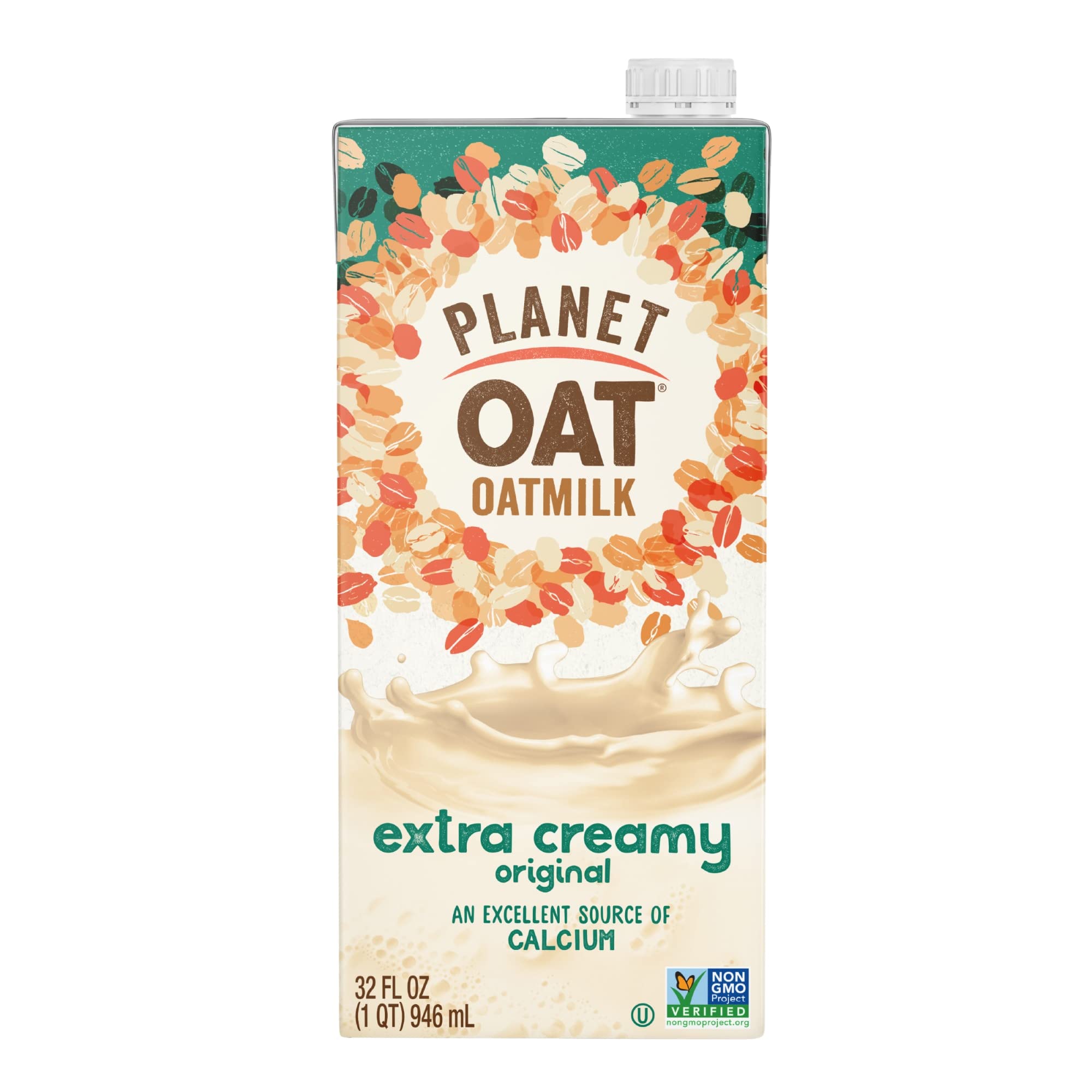 Planet Oat in coffee latte demonstrating froth and barista-style creaminess