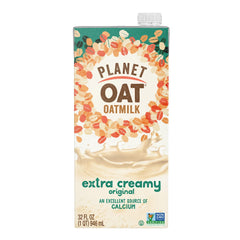 Planet Oat in coffee latte demonstrating froth and barista-style creaminess