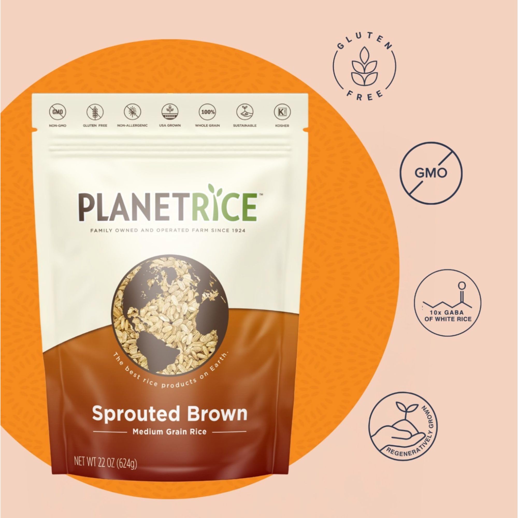 Measuring cup of Planet Rice dry showing portion size for batch cooking