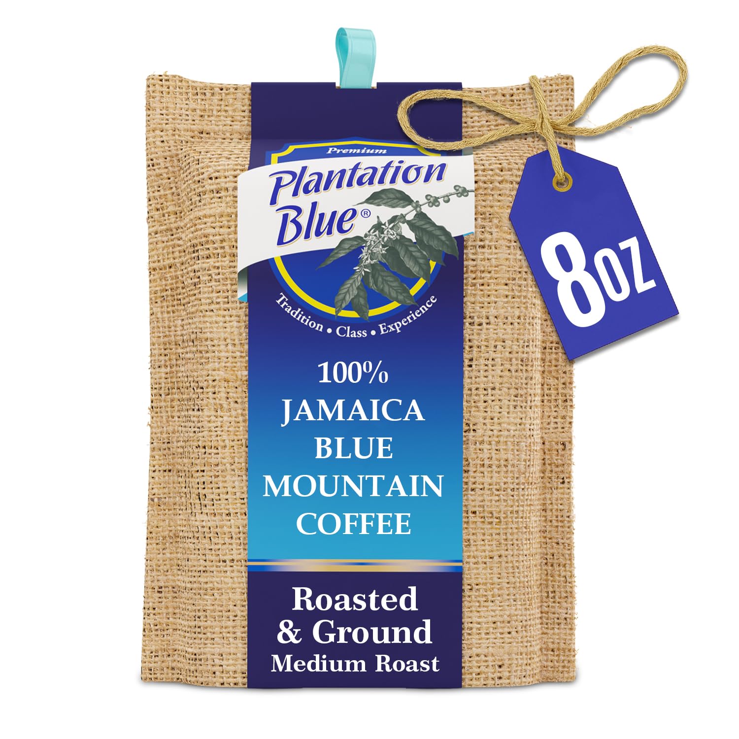 Plantation Blue front packaging showing clean label and sealed bag for freshness