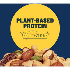 PLANTERS canister lid detail demonstrating airtight resealable freshness