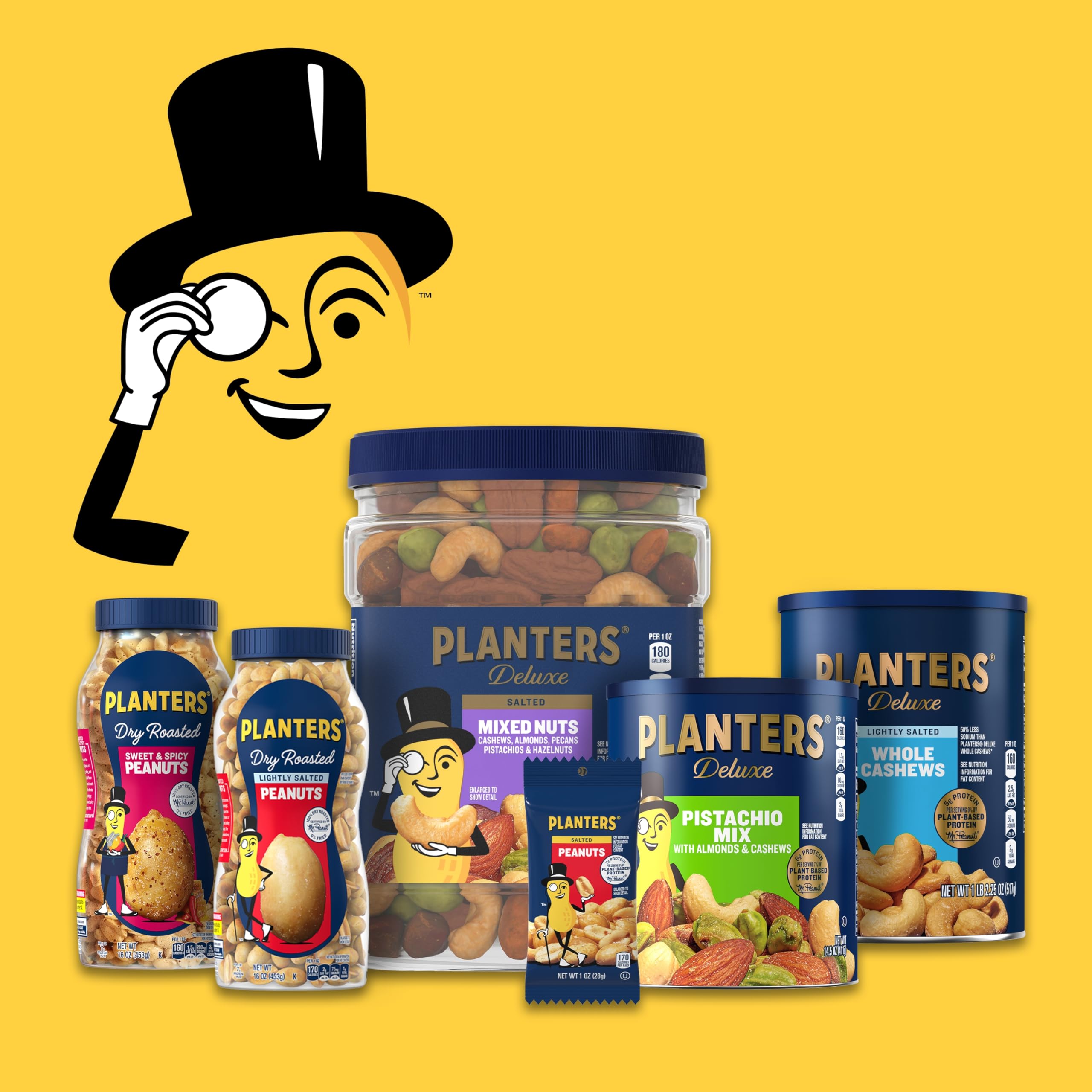 PLANTERS cashew bag inside a lunchbox showing convenient portioning