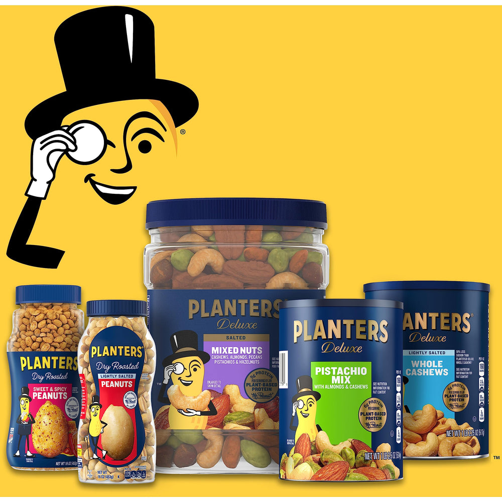 PLANTERS mixed nuts sprinkled on salad adding crunch and plant-based protein