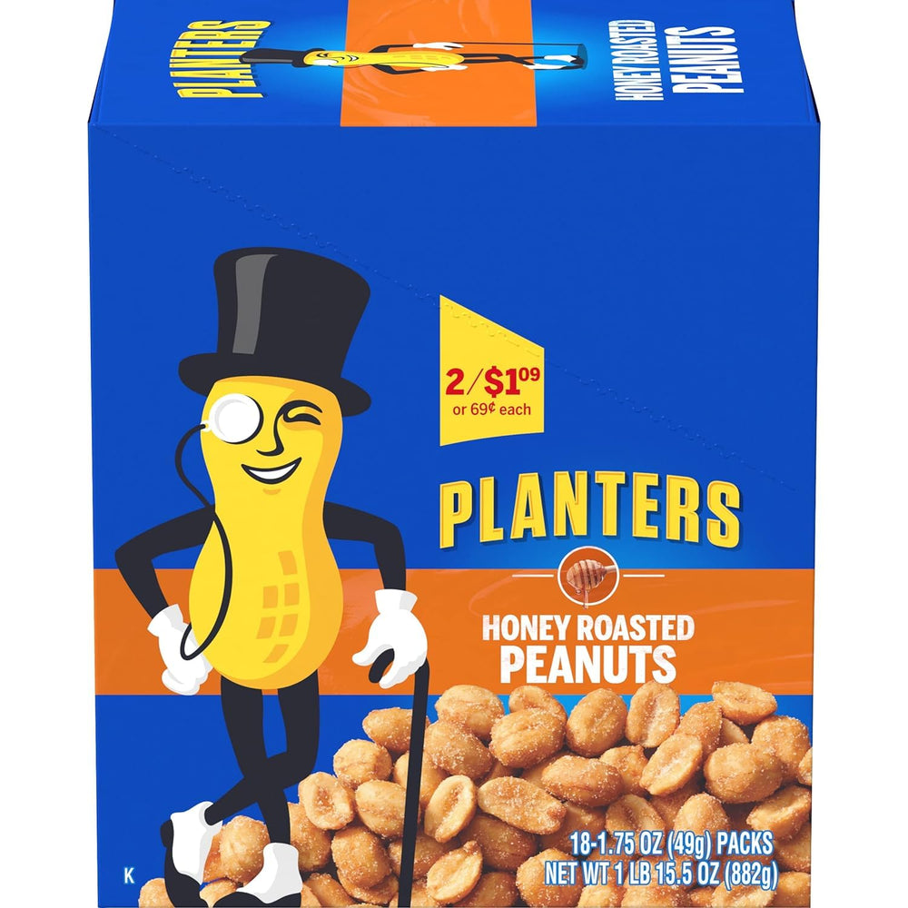 PLANTERS 36-pack box view for bulk storage and pantry-ready supply