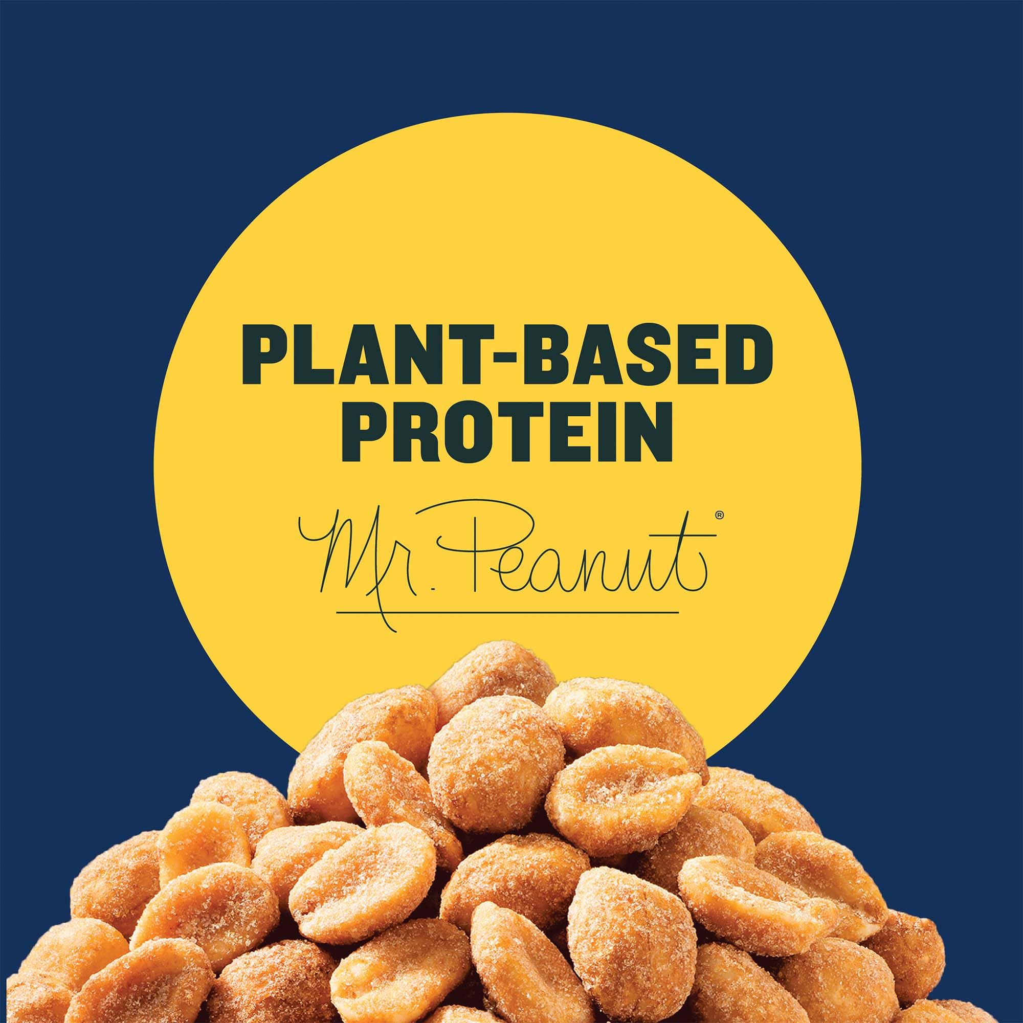 PLANTERS close-up of honey glaze on peanuts highlighting crunchy texture