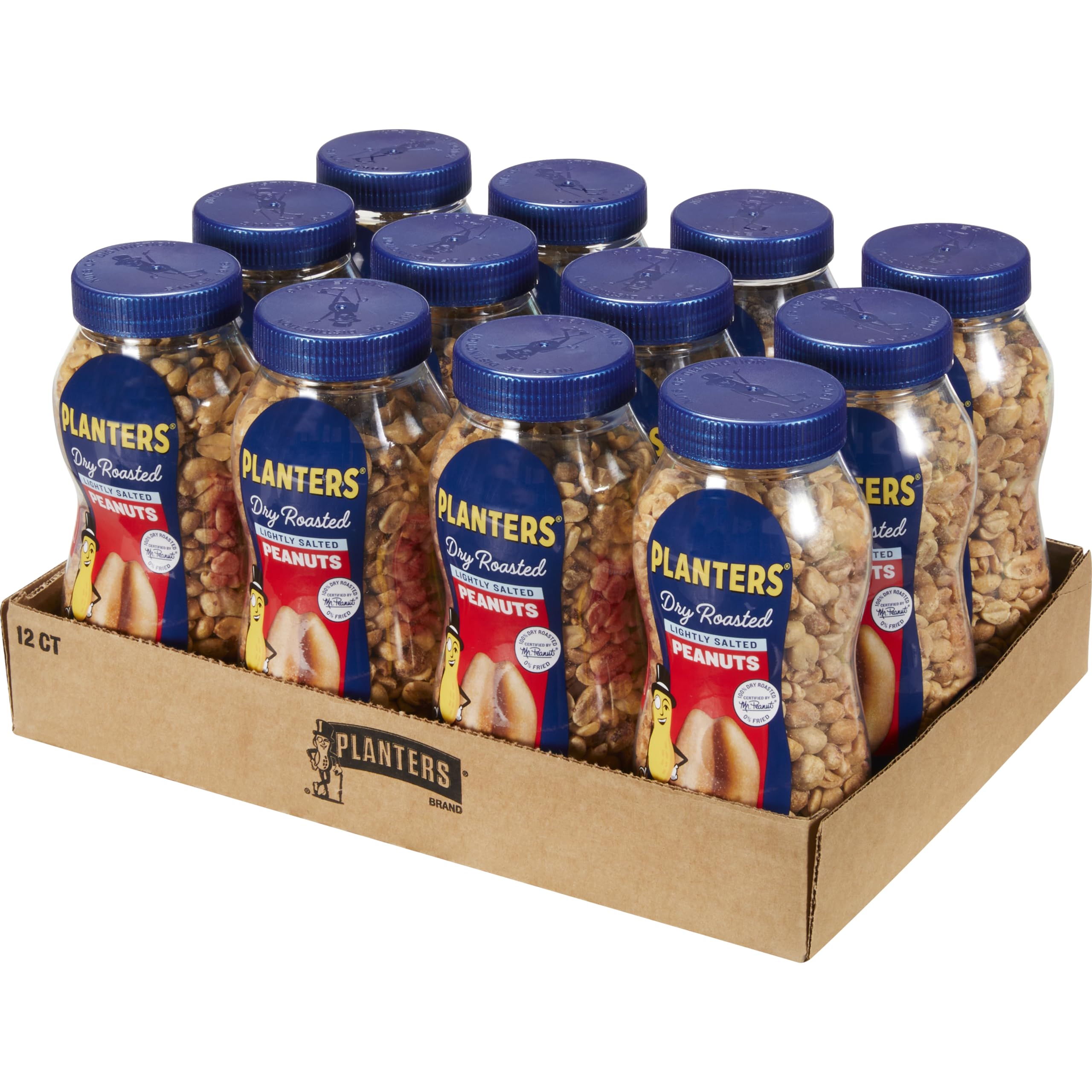 PLANTERS jar front view showing brand and low-sodium benefit