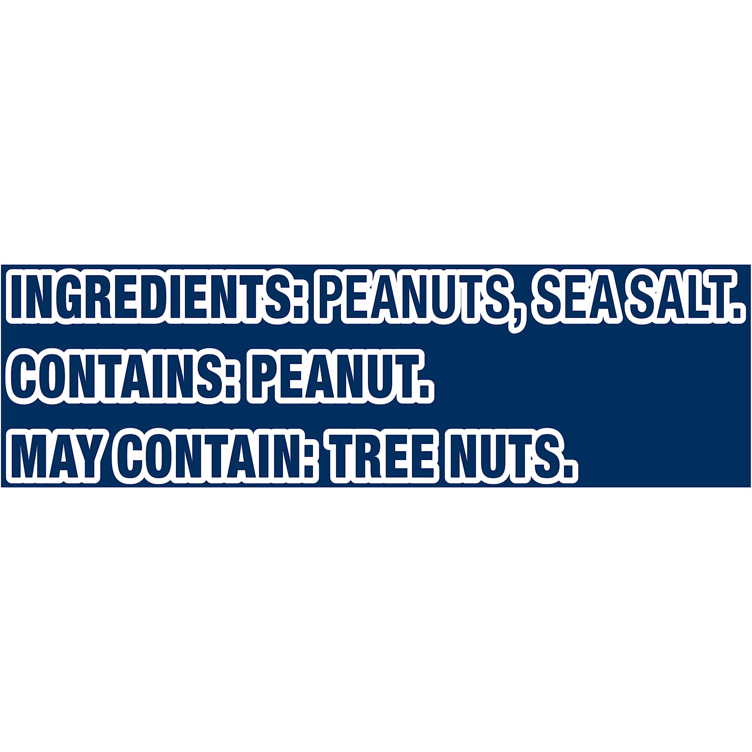 PLANTERS open jar with peanuts visible for easy grab-and-go