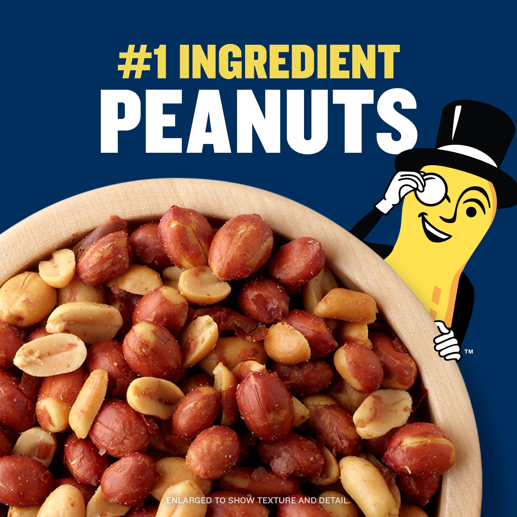 PLANTERS can in car console, convenient on-the-go snack option