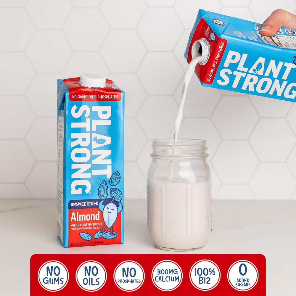 PlantSTRONG served chilled in a glass highlighting refreshing, low‑calorie sip