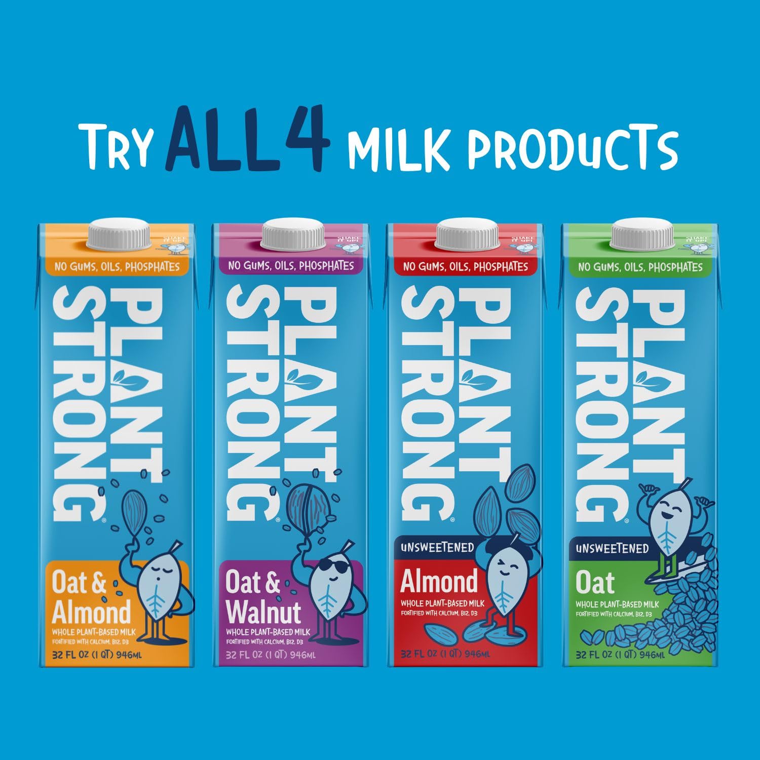 PlantSTRONG nutrition label detail displaying fortification and clean ingredients