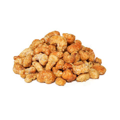Platinum close-up toffee coating on cashews highlighting crunchy texture and sweet flavor
