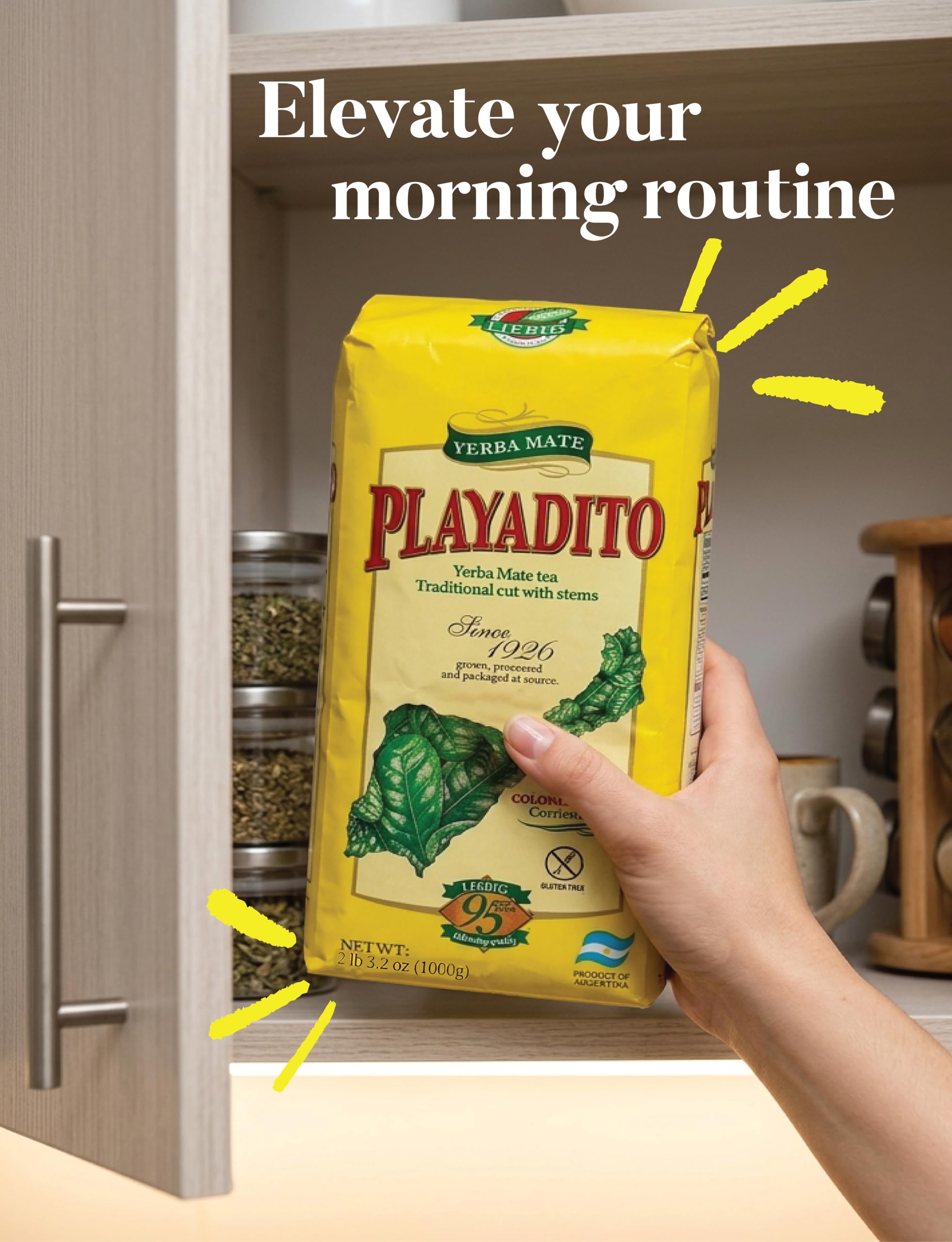 Playadito label and contents visible, clear product info and trusted brand