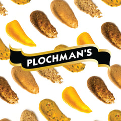 Plochman's bottle held in hand demonstrating 19 oz size for family and frequent use