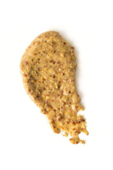 Plochman's close-up of mustard seeds and texture offering bold flavor