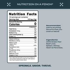 Pluck open canister with powder visible for easy-measure servings