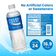 Pocari Sweat bottle close-up of cap and label highlighting resealable convenience