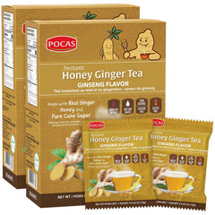 Pocas front packaging showing 2-pack and 20 packets, clear branding and benefits