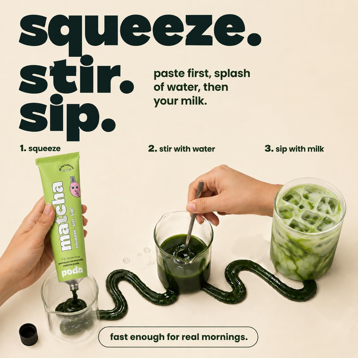 poda aluminum tube packaging showing airtight freshness benefit