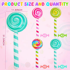 Poen inflated lollipop floating in pool adding playful party atmosphere