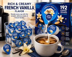POGALIGHT pouring creamer into coffee showing consistent creamy flavor