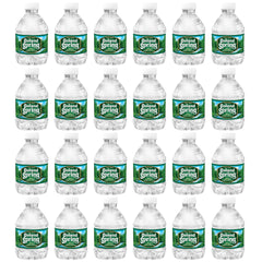 Poland Spring front packaging showing 24-count convenience