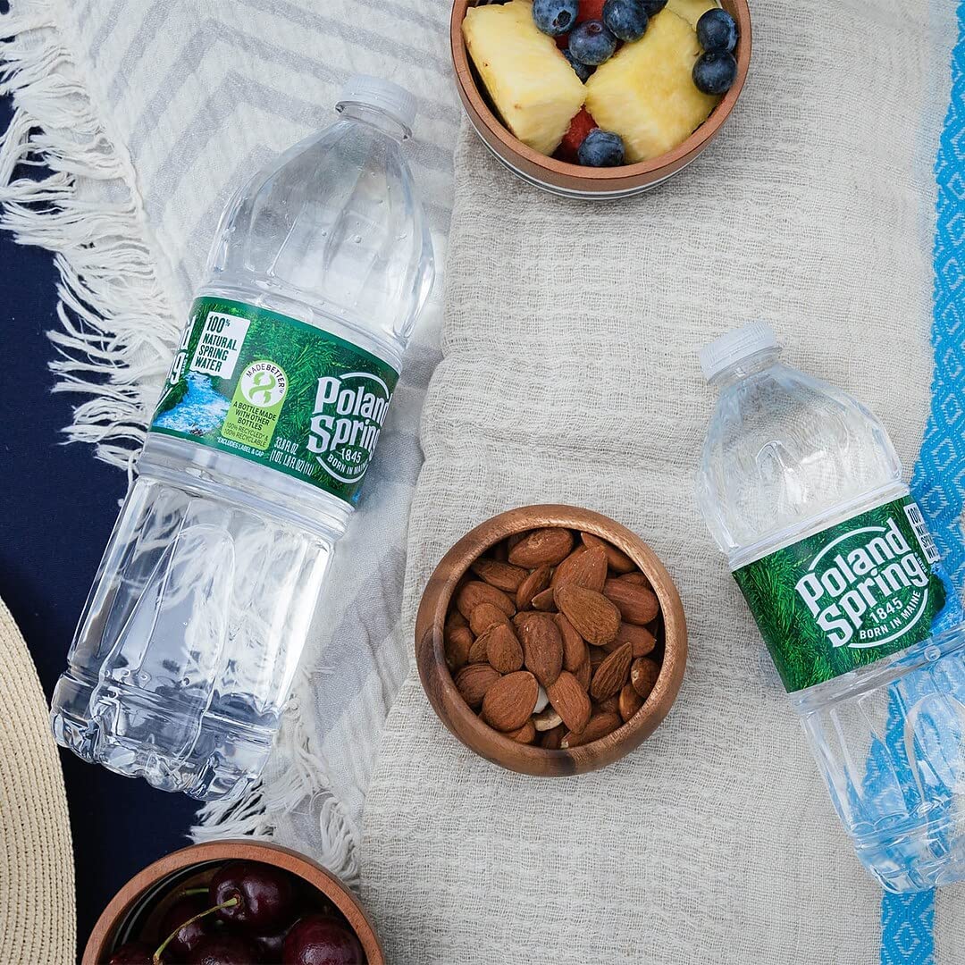 Poland Spring label closeup showing brand trust and clear labeling