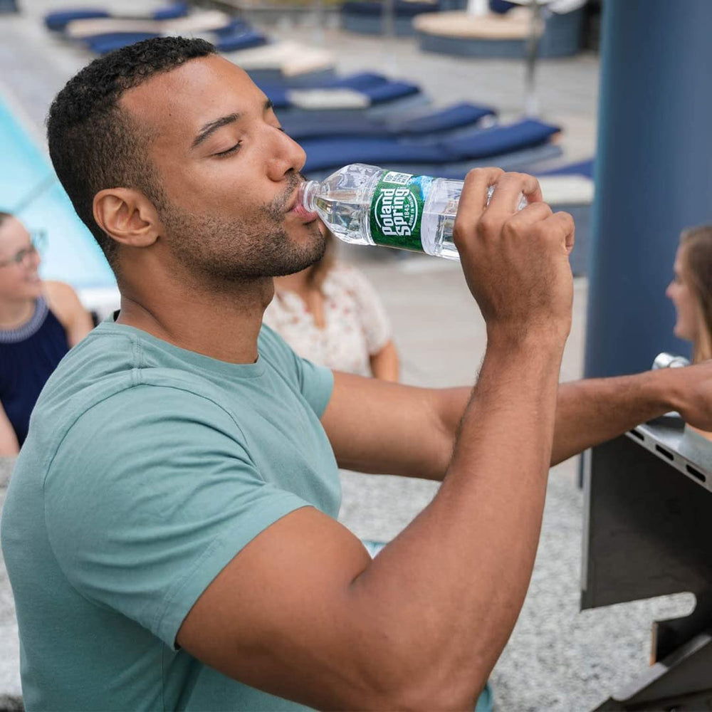 Poland Spring bottle in a lunchbox illustrating kid-friendly portion
