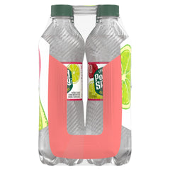 Poland Spring raspberry lime pouring into glass with effervescent bubbles for refreshment