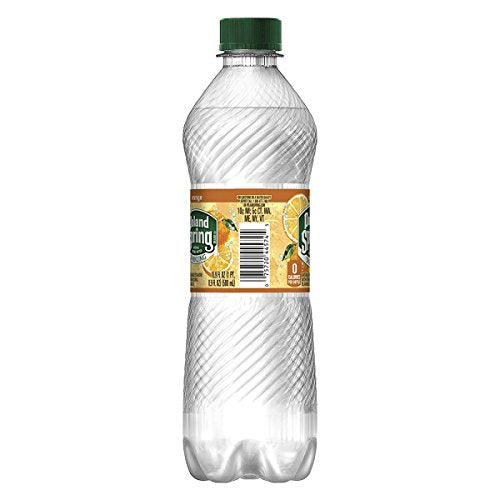 Poland Spring carbonation detail showing bubbles and a refreshing mouthfeel